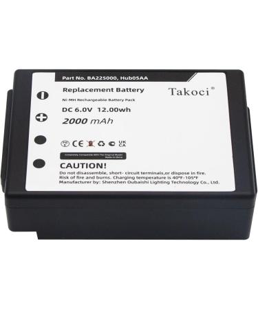 Replacement Battery for HBC Radiomatic Eco Linus 6 Technos Spectrum A/B/1/2 - 6V 2000mAh Ni-MH Compatible BA225000 Hub05AA - International Shipping Available - Buy Online on SooperMarket.com
