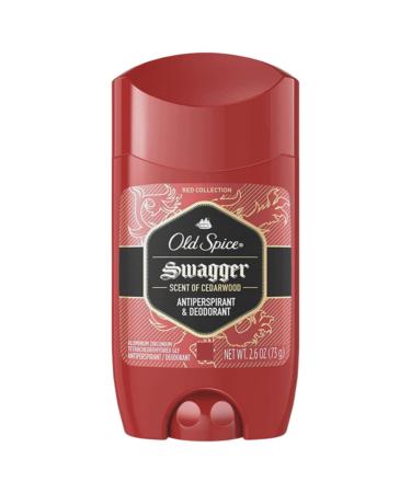 Old Spice Red Zone Anti-Perspirant Deodorant Invisible Solid Swagger 2.60 oz (Pack of 2)