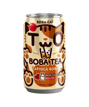 Boba Cat Tapioca Boba Brown Sugar Flavour Taiwan Bubble Milk Tea Drink 315ml