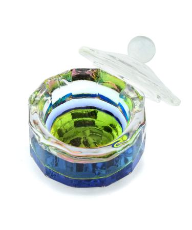 Rainbow Dodecagon Acrylic Nail Art Dappen Dish with Cap Lid - NAPB019 - Buy Online on SooperMarket.com
