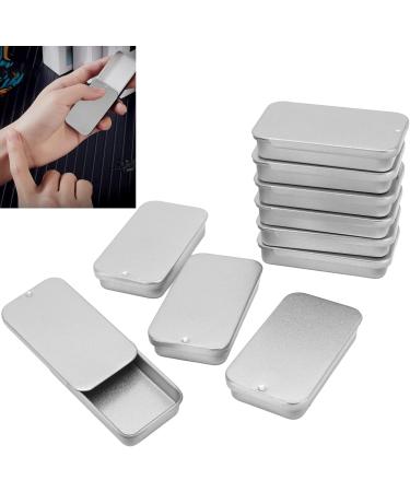 Agate Mini Storage Can Containers - 10 Pieces | Portable Empty Cans with Sliding Covers for Lip Balm & Solid Perfume - Buy Online on SooperMarket.com