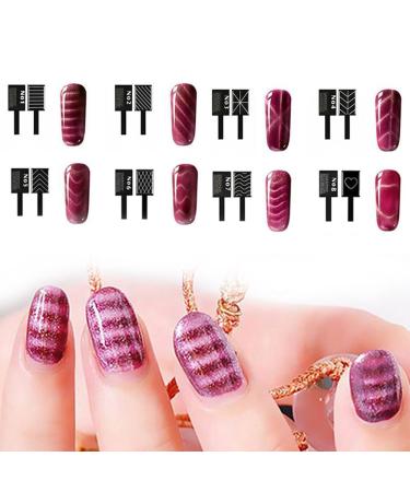 Dekaim Nail Magnetic Dekaim 9Pcs/Set 3D Cat Eye Magnetic LED Polish UV Gel Soak Off Gel Stick Manicure Nail Art Tools
