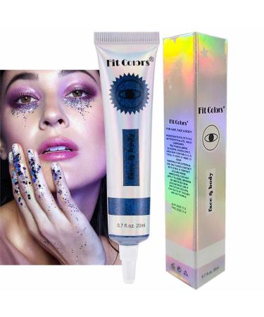 Liquid Eye Shadow | 9 Color Glitter Sequins Gel | Shiny Festival Style Ultra Pigmented Eye Shadow Puchen 08