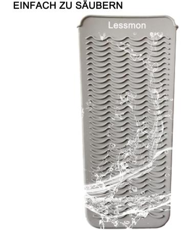 Heat-Resistant Silicone Mat Bag for Curly Bars & Hair Tools | 28.5 cm x 14 cm | Gray - Buy Online on SooperMarket.com