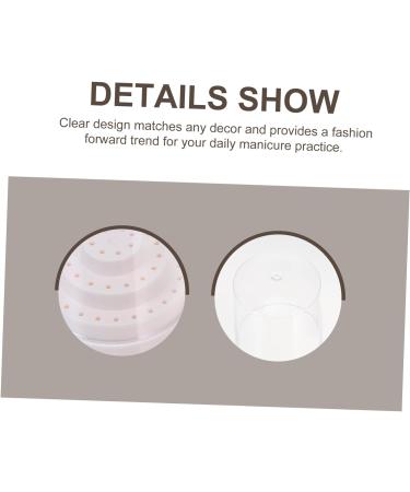 FRCOLOR 12 Pcs Grinding Head Storage Box Drill Acrylic Cover Case Nail Storage Organizer Nail Bit Storage Case Nail Bit Holder Manicure Nail Tool Plastic With Cover - Buy Online on SooperMarket.com