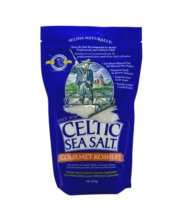 Celtic Sea Salt Gourmet Kosher, 16 Ounce 1 Pound (Pack of 1) Bag
