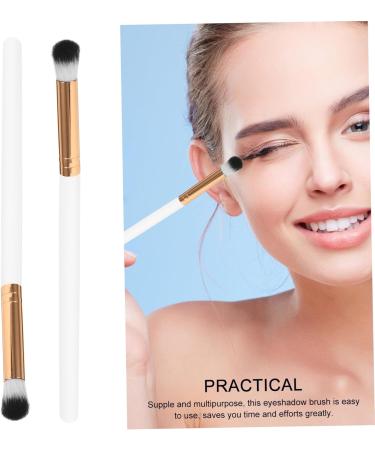 Healeved 10pcs Makeup Brush Makeup Eye Brush Eye for Makeup Concealer Brush White Wooden Handle - Buy Online on SooperMarket.com
