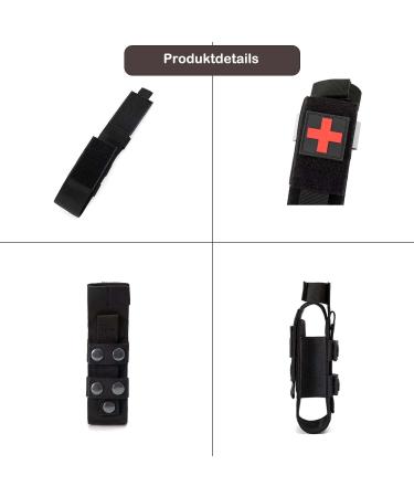 Feloyal Tactical Molle Tourniquet Holder Bag - Military Pocket Emergency Equipment Pouch for First Aid & Trauma Scissors (Black) - Buy Online on SooperMarket.com