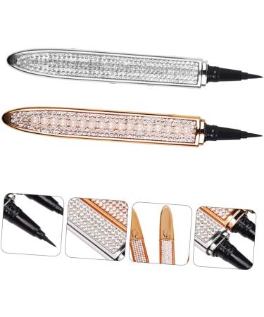 Gogogmee 2pcs Diamond Eyeliner Elf Eyeliner Liquid Eye Liner Makeup Accessories Retouching Pen Eyes 1 count (Pack of 1) Assorted Color - Buy Online on SooperMarket.com