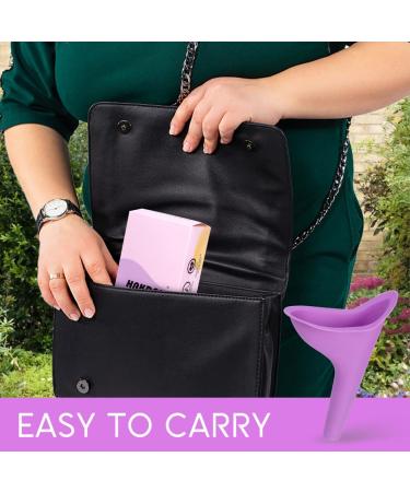 HAKDAY Female Urinal 4PCS - Portable Pee Funnel for Women | Camping, Travel, Hiking Gear - 4 Purple - Buy Online on SooperMarket.com