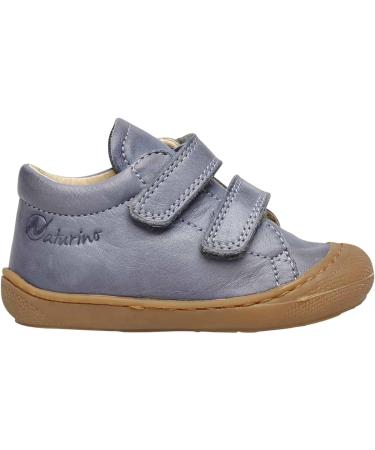 Naturino Cocoon VL Leather First Steps Shoes - Skyblue, Size 4 UK Child - Buy Online on SooperMarket.com