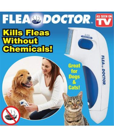 Enjoyfeel Pet Flea Comb Electric Brush Comb Head Lice Removal Pet Cleaning Capture Fleas Tool for Dogs Cats - Buy Online on SooperMarket.com