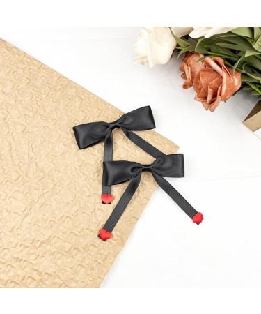 Limtula Sweet Ballet Bowknot Hairpins Duckbills Hair Clip Barrettes French Side Pin for Lady Elegant Hair Styling Accessories Black - Buy Online on SooperMarket.com