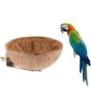 Buy SM SunniMix Coconut Shell Bird Nest Toy for Budgerigar Cockatiel Parrot & Lovebird - Perfect for Pet Birds - Fast International Shipping - Buy Online on SooperMarket.com