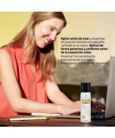 Heliocare 360 Airgel SPF50+ 60ml | Mousse Sunscreen for Face & Neck | UVA UVB Visible Light Infrared-A Anti-Ageing Sun Protection | Suits All Skin Types | Matte Finish | Supercharged with Antioxidants - Buy Online on SooperMarket.com