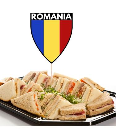 Romania Flag Rugby Ball Food & Cupcake Picks Toppers Party Decorations (14 Pack) - Buy Online on SooperMarket.com