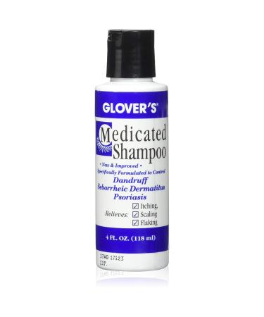 Glovers Medicated Shampoo 4 oz (Pack of 8)