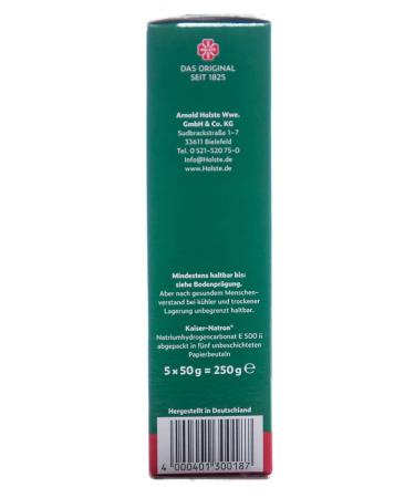 Buy 3x Kaiser Natron 250g - Versatile Baking Soda for Cooking Cleaning & More | Sodium Hydrogen Carbonate | Pack of 3 - Buy Online on SooperMarket.com