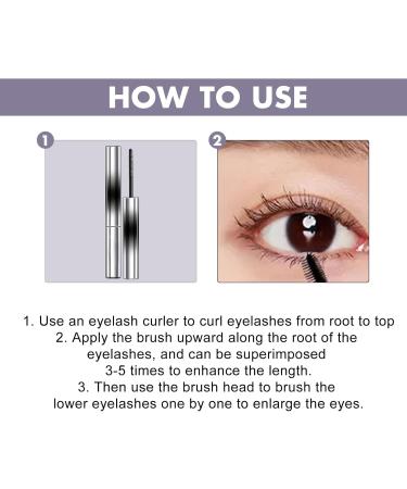 Kaluofan 2PCS 3d Curling Iron Mascara Curling Iron Mascara Long-lasting Curling Effect Easy to Clean Easy to Carry(C) Black brown - Buy Online on SooperMarket.com