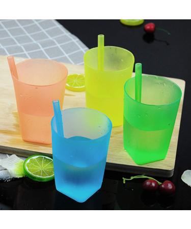 MAGICLULU 4Pcs Kids Sippy Cups with Built-in Straw - BPA-Free Plastic Containers for Milk and Water (Random Color) - Buy Online on SooperMarket.com