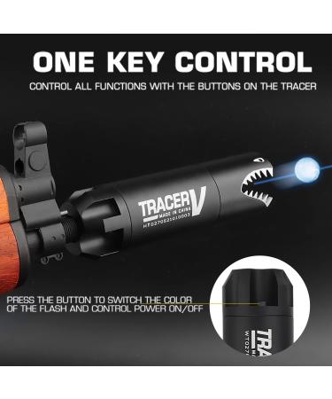 DoxiGlobal Mini Tracer Unit - Colorful Spitfire Lighter V BBS Glow, Airsoft Gun Pistol Light Tactical, 14mm CCW Thread - Buy Online on SooperMarket.com