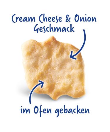 TUC Baked Bits Cream Cheese & Onion 6x110g | Salzb ck Mini-Cracker Large Pack | Sour Cream & Onion Flavor - Buy Online on SooperMarket.com