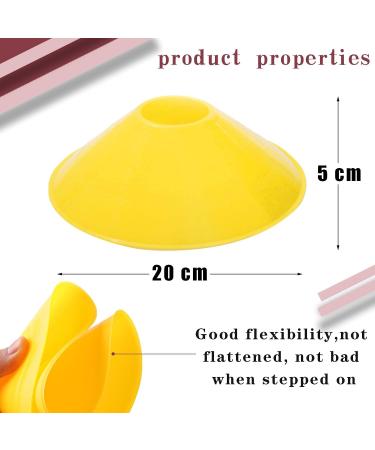 Jyongmer 30 Pcs Disc Cones Training Set with Carry Bag - Soccer, Football, Basketball Agility Cone Markers for Kids Sports - Thickened Version 22g - Buy Online on SooperMarket.com
