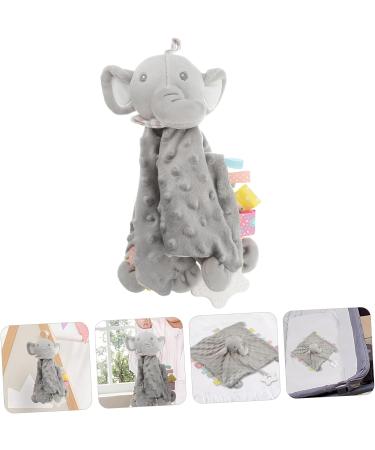 Healvian Baby Bunny Plush Teething Toy Blanket - Grey 34x32cm - Buy Online on SooperMarket.com