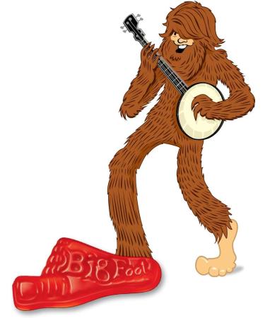 Hershey's Allan Candy Big Foot Raspberry - Gummy Candy Bulk Size 2.5kg - Buy Online on SooperMarket.com