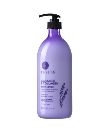 L LUSETA Lavender Body Lotion Collagen body Lotion for Skin Tightening 33.8oz  Firming Body Lotion for Women Reviving Dehydrated Skin