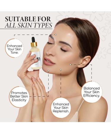 Ultimate Facial Serum for Glowing Skin | PRESS SKINCARE | Anti-Aging Hydrating | Vitamins A C B3 B5 E | Reduces Wrinkles Dark Spots & Fine Lines | 2OZ - Buy Online on SooperMarket.com