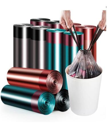 Garbage Bag Household Portable Thickened Large Vest Drawstring Closed Kitchen Black Plastic Garbage Bag Caisesuiji 1juan - Buy Online on SooperMarket.com