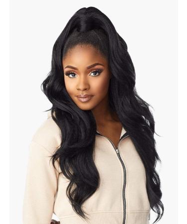Sensationnel INSTANT Updown halfwig Pony - Instant Weave Up and Down 4 style in 1 half wig pony drawstring - INSTANT up and down UD 11 (1B)