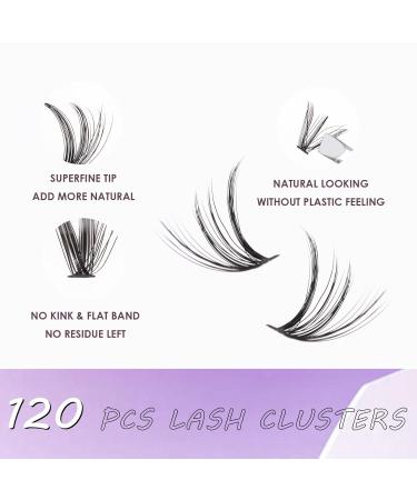 DIY Eyelash Extensions - 120 Individual False Eyelashes for Beginners | Reusable 10-16mm C/CC/D Curl | 30D Pack - Buy Online on SooperMarket.com
