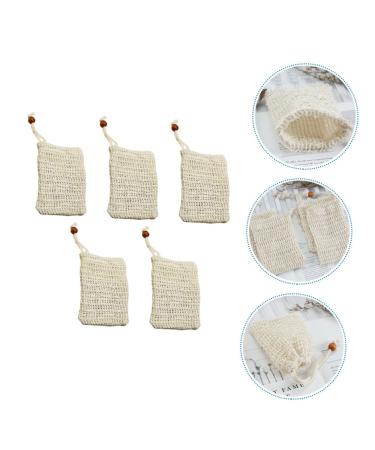 FRCOLOR 20 Pcs Sisal Soap Bags - Exfoliating Natural Soap Saver Pouches for Bathing | Eco-Friendly Soap Holder & Mesh Cleansing Net - Buy Online on SooperMarket.com