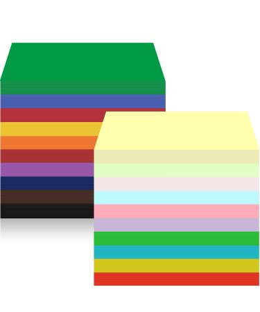 500 Pieces Construction Paper Bulk 12'' x 18'' School Supplies Lightweight Art Colored Paper for Kids Adults School Drawing (Assorted Color)