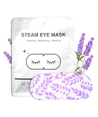 20 Packs Steam Eye Mask for Dark Circles Lavender Heated Eye Mask Disposable Warm Eye Compress for Dry Eyes Lavender