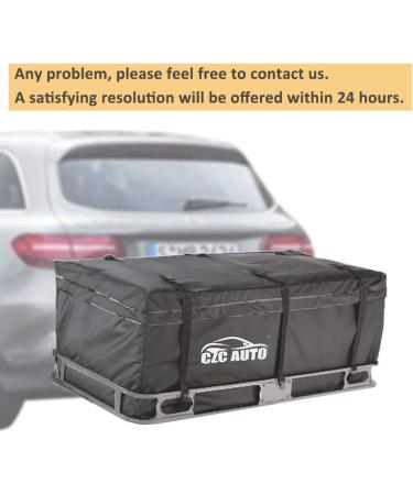 CZC AUTO 20 cu. ft Waterproof Hitch Cargo Carrier Bag - for Car, Truck, SUV & Vans | Weatherproof Traveling Bag for Hitch Trays & Baskets - Safe, Steady & Durable | Black - Buy Online on SooperMarket.com