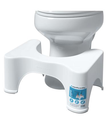 Squatty Potty The Original Bathroom Toilet Stool Height, White, 9 Inch (Pack of 1)