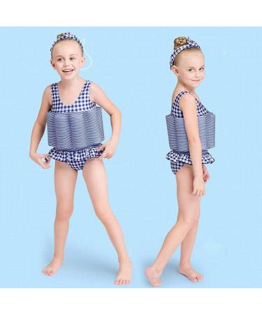 IMEKIS Unisex Kids' One-Piece Swimwear - Adjustable Buoyancy Bathing Suit for 3-4 Years - Blue Grille Swimming Aid - Buy Online on SooperMarket.com