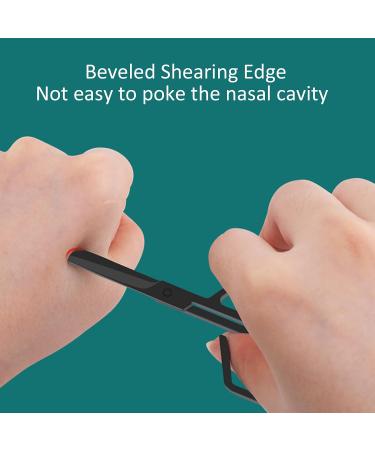 Nose Hair Scissors Beard Nose Hair Trimming Scissors Stainless Steel Nose Hair Scissors Oblique Angle Nose Hair Trimming Scissors (Black) - Buy Online on SooperMarket.com