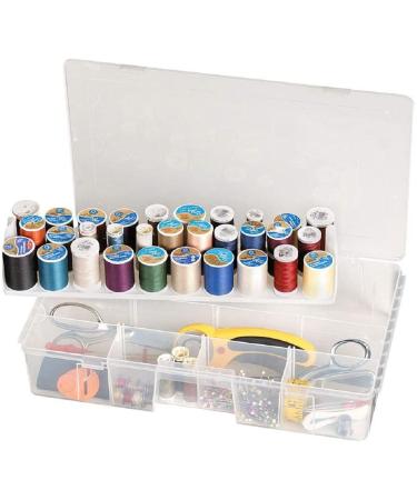 ArtBin 7003AB Sew-Lutions Sewing Supply Storage System with Lift-Out Thread Spool Tray 1 Plastic Storage Case Clear