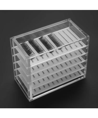 Premium 5-Layer Eyelashes Storage Box | Organizer Case for False Eyelashes & Adhesive Pallet | Durable Makeup Storage Solution - Buy Online on SooperMarket.com