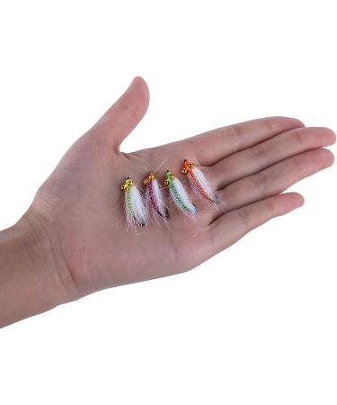 Goture Fly Fishing Flies Trout Nymph Streamer Minnow Shrimp Lure 4pcs 12#hook - Buy Online on SooperMarket.com