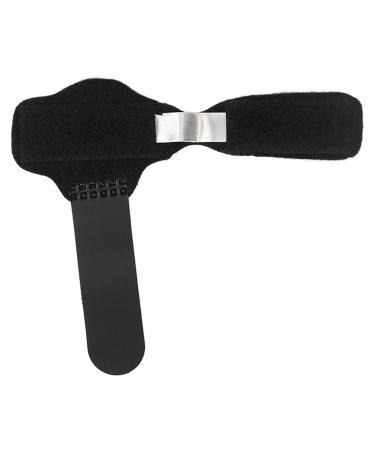Toe Splint Hammer Toe Corrector Claw Fixation Toe Stabilizer for Children Adults (Black) - Aluminum Plate
