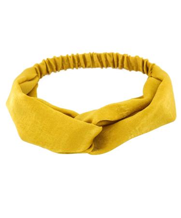 Yeshan Women's Silk Satin Criss Cross Headbands - Pack of 8 Mixed Colors - Buy Online on SooperMarket.com