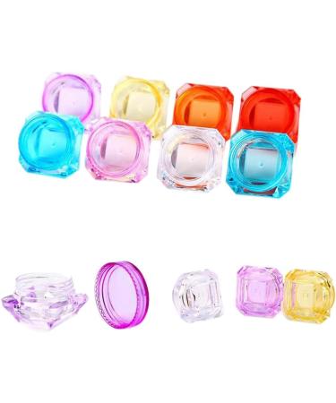 Desikixudy Cosmetic Sample Container Plastic Clear Cosmetic Pot Jars with Screw Cap Lid for Eye Shadow Nails Powder Jewelry - Buy Online on SooperMarket.com
