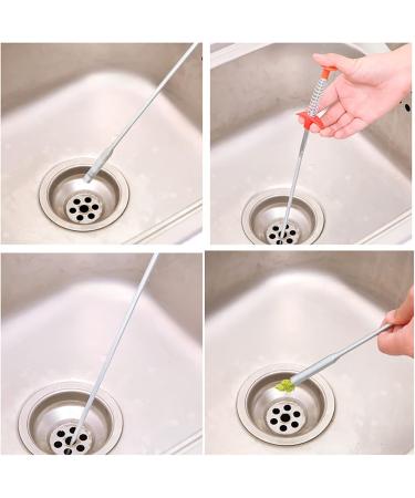 79 Inch Retractable Pick-Up Tool with 4 Claws - Spring Pipeline Dredge Hook Cleaner & Sink Drain Clog Remover - Buy Online on SooperMarket.com