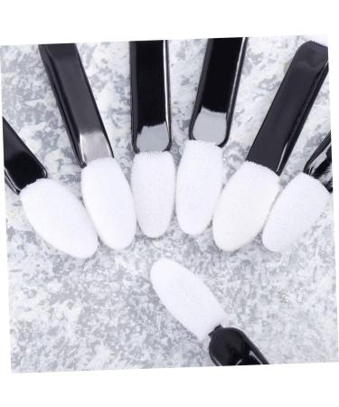 CIMAXIC 100pcs ladies suits EyeShadow Sponge Applicator eyeshadow brush kit Smudge brush Oval travel Patcher M White - Buy Online on SooperMarket.com