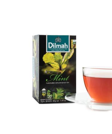 Dilmah Mint Fun Flavoured Black Tea-20 Individually Wrapped Tea Bags